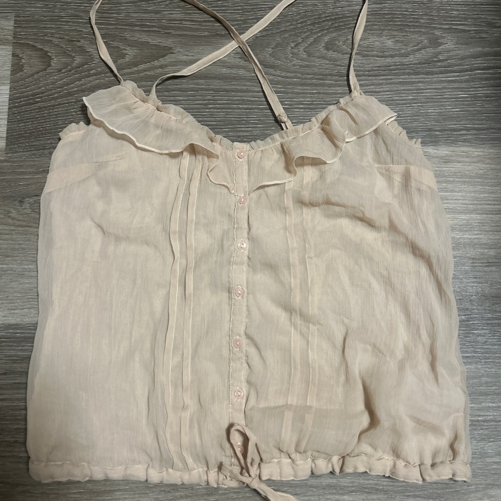 Forever 21 Peach Ruffle Camisole